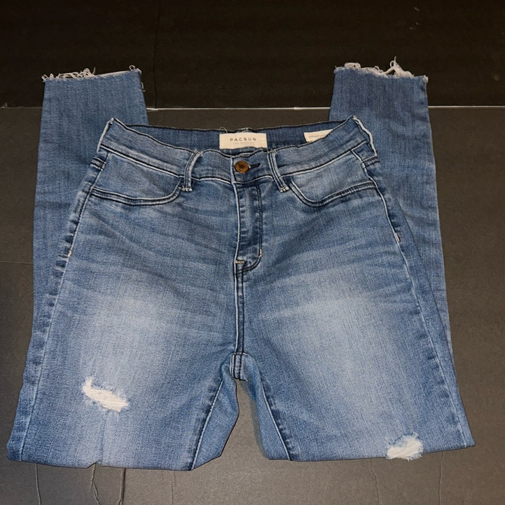 PacSun Women’s blue Jean 27 short high-rise ankle jegging